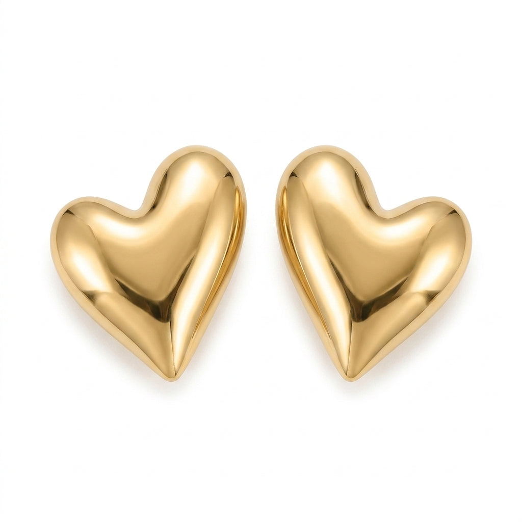 farah heart earrings