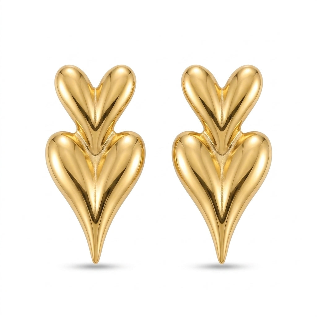 nova heart earrings