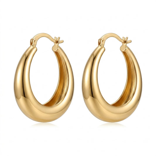 Violet Hoop Earrings