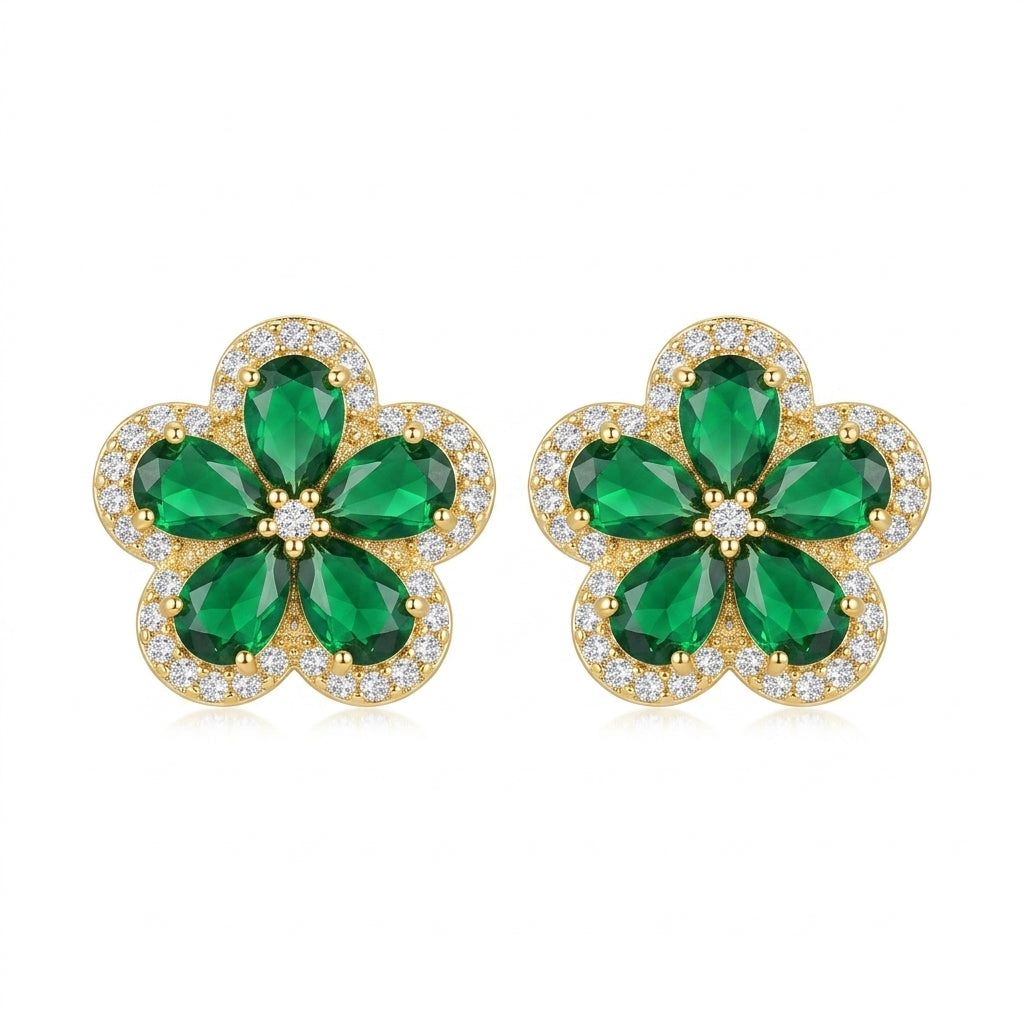 iris stud earrings