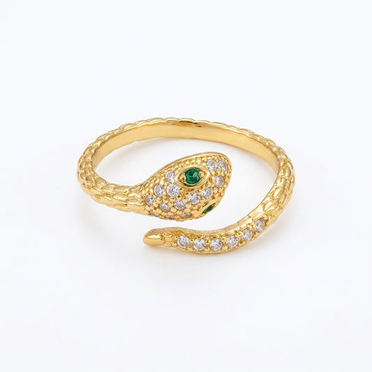 Serene Serpent Ring