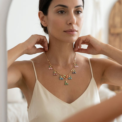 Opal Charm Necklace