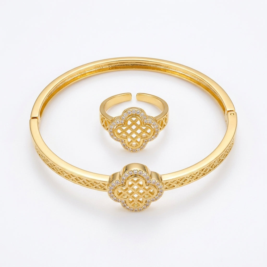 noor quatrefoil set
