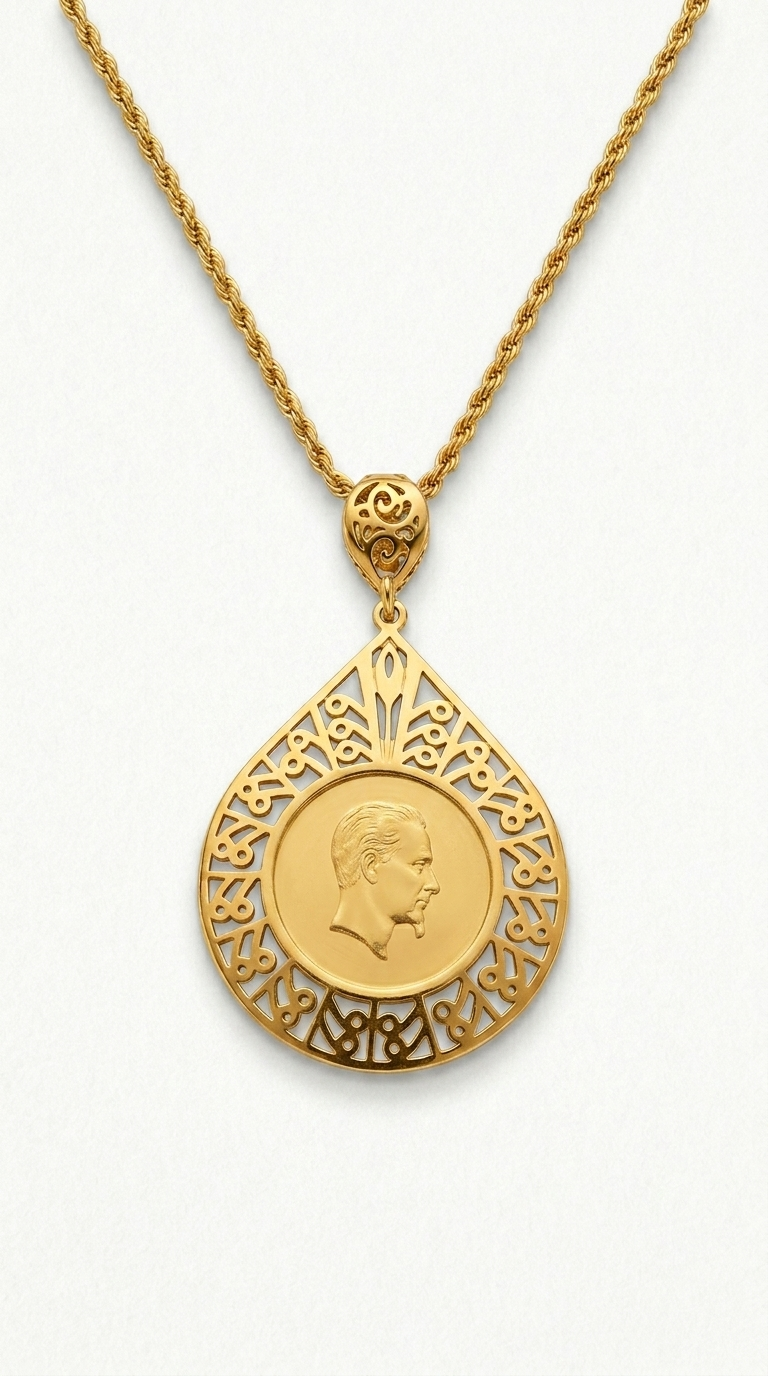 athena portrait necklace